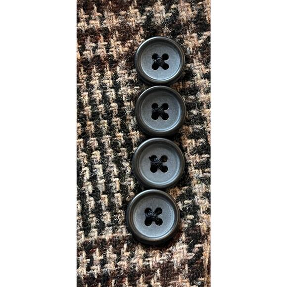 11-68 BROOKS BROTHERS 346 Men's Blazer Madison Houndstooth Brown Size 44L - Picture 6 of 14